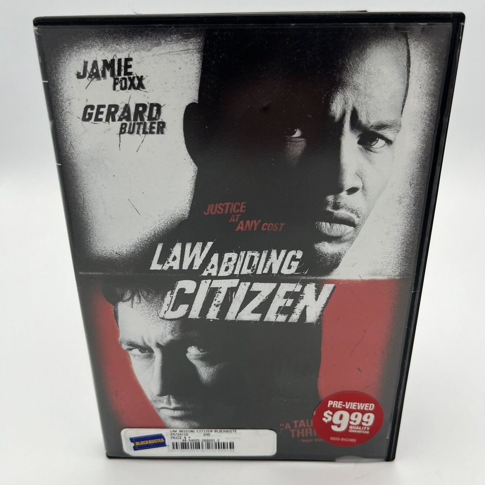 Law Abiding Citizen DVD 2009 Jamie Fox Gerard Butler Suspense Blockbuster VGCond